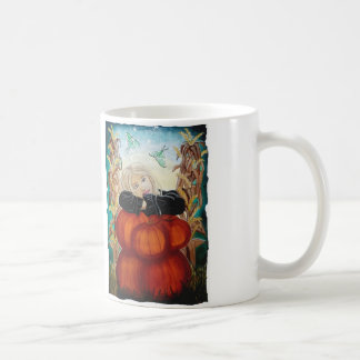 Punkinの山-カボチャ、魔法使い、月、ハロウィン コーヒーマグカップ