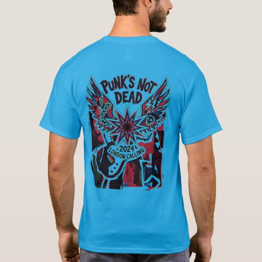 Punks Not Dead 2024 Shirt London Calling Punk Rock Tシャツ (裏面)