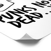 Punks Not Dead...Yet Skull White ポスター (角)