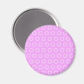 pünktchen lila pink rosa punkte polka dots tupfen マグネット (正面/裏面)