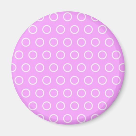 pünktchen lila pink rosa punkte polka dots tupfen マグネット (正面)