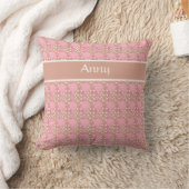 Punkte Muster rosa, braun, pink クッション (ブランケット)