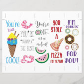 Punny Food Valentineのしおり (正面)