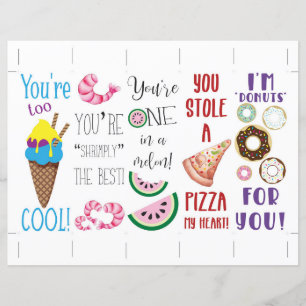 Punny Food Valentineのしおり