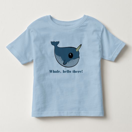 Punny Narwhal トドラーTシャツ (正面)