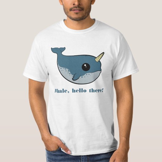 Punny Narwhal Tシャツ (正面)