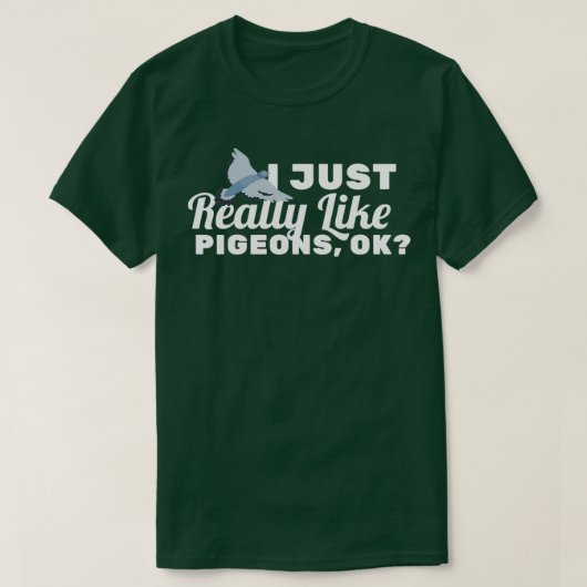Punny Pigeon Design For Bird Lovers Tシャツ (デザイン正面)