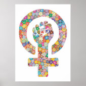 Puño lucha feminista ポスター (正面)