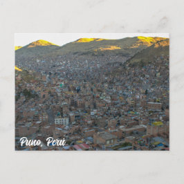 Puno, Perú, Mirador de Puma / City View ポストカード