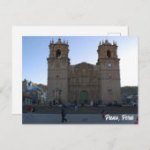 Puno, Perú, Puno Cathedral  ポストカード (正面/裏面)