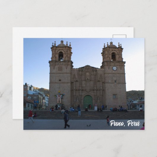 Puno, Perú, Puno Cathedral  ポストカード (正面/裏面)