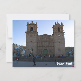 Puno, Perú, Puno Cathedral  ポストカード