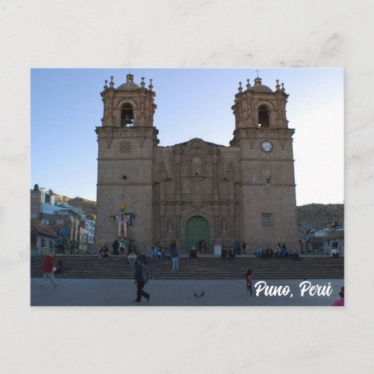 Puno, Perú, Puno Cathedral  ポストカード (正面)