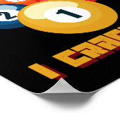 Punsビリヤード選手またはアスリート ポスター (角)