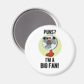 Puns私は大ファン電気ファおもしろいンパンだ マグネット (正面/裏面)