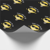 Puns Turn Me On Light おもしろい Bulb Pun Dark BG ラッピングペーパー (角)