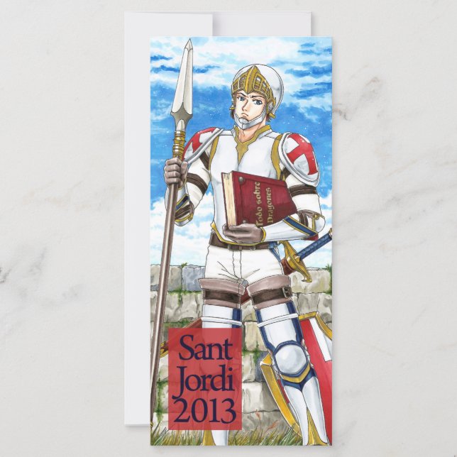 Punt de llibre Cavaller Sant Jordi 2013 (正面)