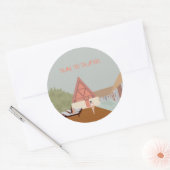 Punta Caliza Holbox, casa de vacaciones, viajar ラウンドシール (封筒)