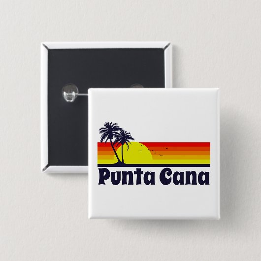 Punta Cana 缶バッジ (正面&裏面)