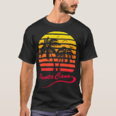 Punta Cana 80sの熱帯日没 Tシャツ (正面)