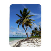 Punta Cana, Dominican Republic, coconut palm tree マグネット (縦)