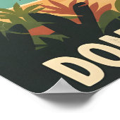 Punta Cana Dominican Republic Tropical Sunset  ポスター (角)