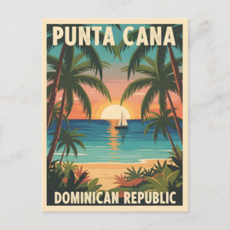 Punta Cana Dominican Republic Tropical Sunset  ポストカード