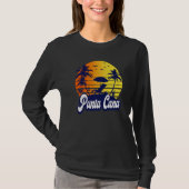 Punta Cana Dominican Sunset Beach Retro Premium Tシャツ (正面)