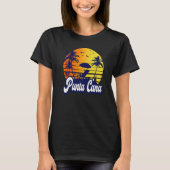 Punta Cana Dominican Sunset Beach Retro Premium Tシャツ (正面)