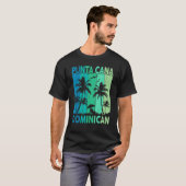 Punta Cana Dominican Vacation Shirt Palm Tree Beac Tシャツ (正面フル)