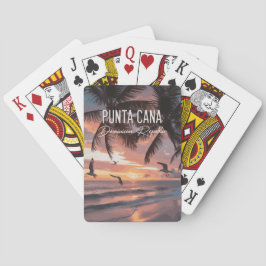Punta Cana DR Retro Seagull Souvenir tropical トランプ