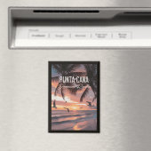 Punta Cana DR Retro Seagull Souvenir tropical マグネット (インサイチュ (食洗機))