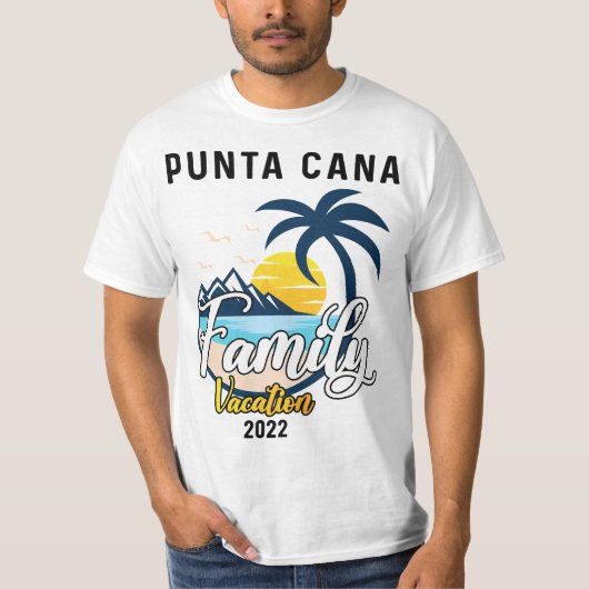 Punta Cana Family Vacation 2022 Matching Dominican Tシャツ (正面)