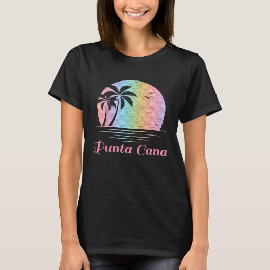Punta Cana Mexico Vacation Beach Family Group Tシャツ (正面)