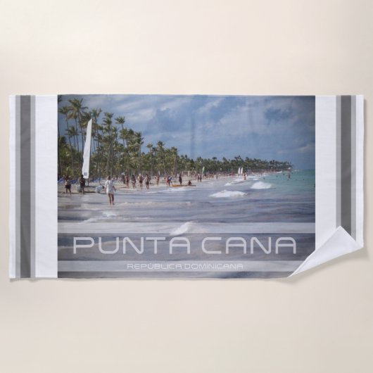Punta Cana - República Dominicana ビーチタオル (正面)