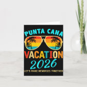 Punta Cana Trip 2026 Beach Vacation Summer Hollida カード (正面)