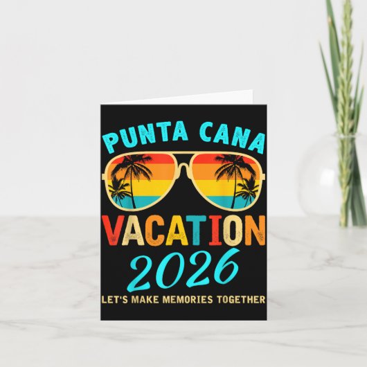Punta Cana Trip 2026 Beach Vacation Summer Hollida カード (正面)