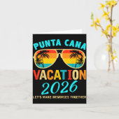 Punta Cana Trip 2026 Beach Vacation Summer Hollida カード (黄色い花)
