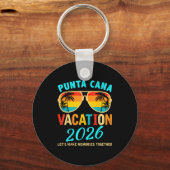 Punta Cana Trip 2026 Beach Vacation Summer Hollida キーホルダー (正面)