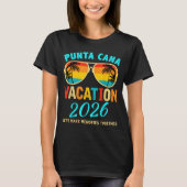 Punta Cana Trip 2026 Beach Vacation Summer Hollida Tシャツ (正面)