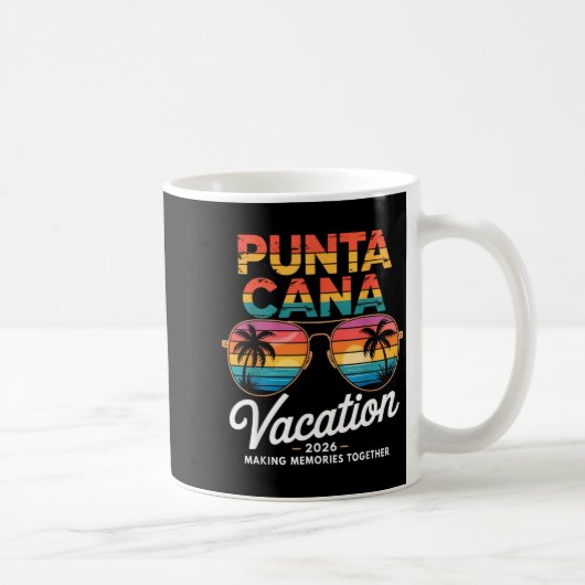 Punta Cana Vacation 2026 Making Memories Summer Be コーヒーマグカップ (右)