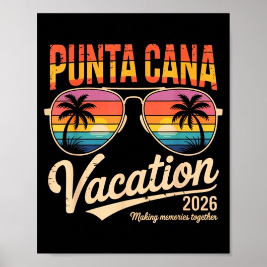 Punta Cana Vacation 2026 Making Memories Summer Be ポスター (正面)