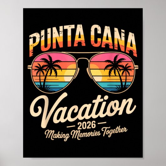 Punta Cana Vacation 2026 Making Memories Summer Be ポスター (正面)