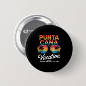 Punta Cana Vacation 2026 Making Memories Summer Be 缶バッジ (正面&裏面)