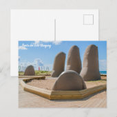 Punta del Este, Uruguay, La Mano ポストカード (正面/裏面)