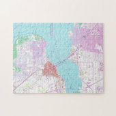 Punta Gorda及び港シャーロットフロリダMap (1957年) ジグソーパズル (横)