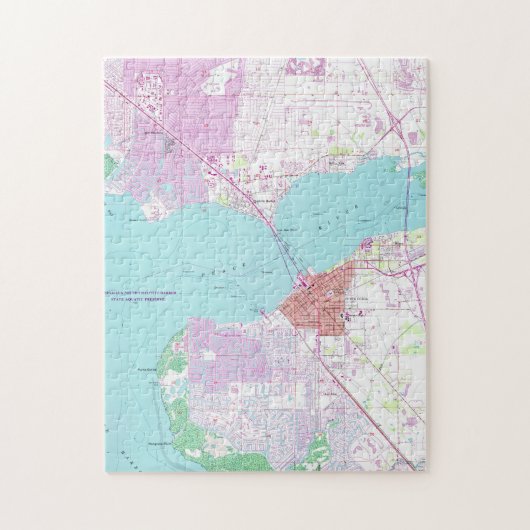 Punta Gorda及び港シャーロットフロリダMap (1957年) ジグソーパズル (縦)