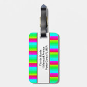 Punta Gorda、フロリダの人魚のカスタムな荷物のラベル ラゲッジタグ (裏面縦)