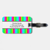 Punta Gorda、フロリダの人魚のカスタムな荷物のラベル ラゲッジタグ (裏面横)