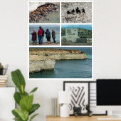 Punta loma photo collage, chubut province, argenti ポスター (ホームオフィス)